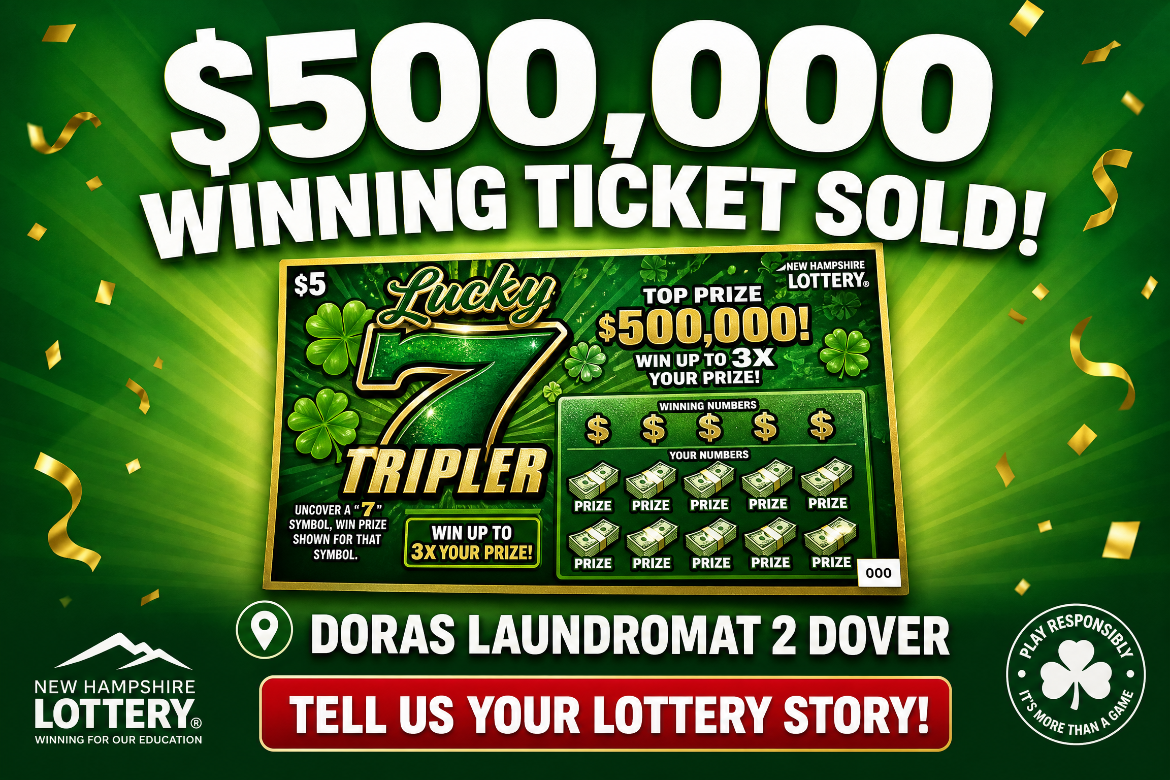 $500,000 Winning Ticket